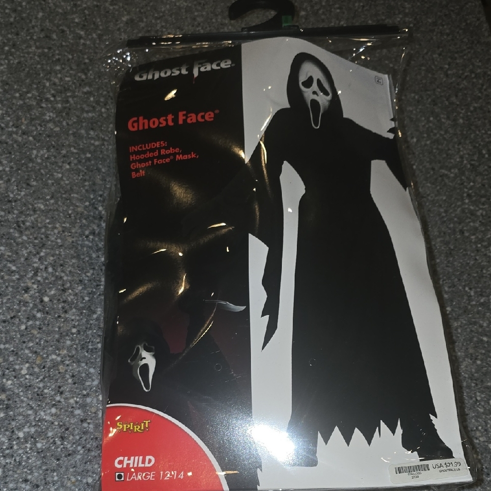 Spirit Ghost Face Kids Costume - Black